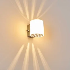 Applique Bamako Nickel Mat, 1 Lumiere