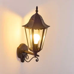 Applique Exterieure Hongkong Noir, 1 Lumiere