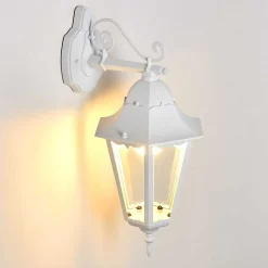 Applique Exterieure Hongkong Blanc, 1 Lumiere