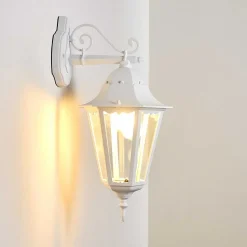 Applique Exterieure Hongkong Blanc, 1 Lumiere