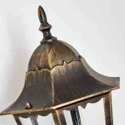 Applique Exterieure Hongkong Brun Dore, 1 Lumiere