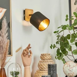 Applique Murale Alsen Ecru, Noir, 1 Lumiere