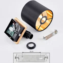 Applique Murale Alsen Ecru, Noir, 1 Lumiere