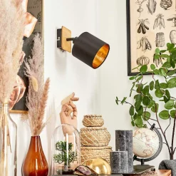 Applique Murale Alsen Ecru, Noir, 1 Lumiere