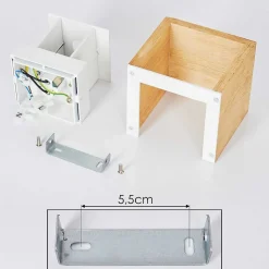 Applique Murale Badajoz Ecru, Blanc, 1 Lumiere