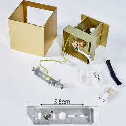 Applique Murale Badajoz Led Or, Laiton, 1 Lumiere