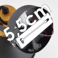 Applique Murale Blackburn Noir, 1 Lumiere