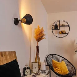 Applique Murale Blackburn Noir, 1 Lumiere