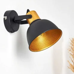 Applique Murale Blackburn Noir, 1 Lumiere