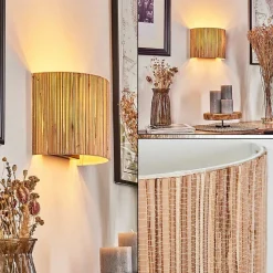 Applique Murale Bongal Noir, 2 Lumieres