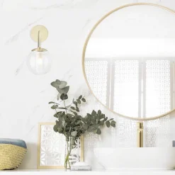 Applique Murale Brilliant Gitse Or, 1 Lumiere