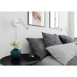 Applique Murale By Rydens Pulse Or, Blanc, 1 Lumiere