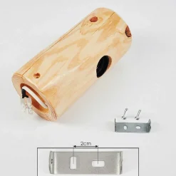 Applique Murale Canedo Brun, 1 Lumiere