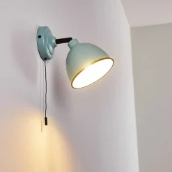 Applique Murale Catharine Bleu, Noir, 1 Lumiere