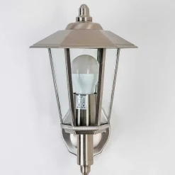 Applique Murale D'Exterieur Moskau Acier Inoxydable, 1 Lumiere