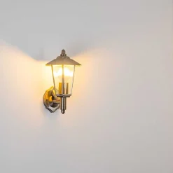 Applique Murale D'Exterieur Moskau Acier Inoxydable, 1 Lumiere