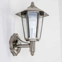 Applique Murale D'Exterieur Moskau Acier Inoxydable, 1 Lumiere