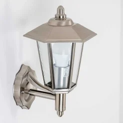 Applique Murale D'Exterieur Moskau Acier Inoxydable, 1 Lumiere