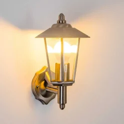 Applique Murale D'Exterieur Moskau Acier Inoxydable, 1 Lumiere