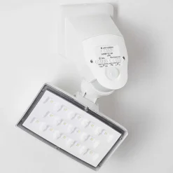 Applique Murale D'Exterieur Loit Led Blanc, 1 Lumiere, Detecteur De Mouvement