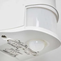 Applique Murale D'Exterieur Loit Led Blanc, 1 Lumiere, Detecteur De Mouvement