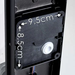 Applique Murale D'Exterieur Palanga Noir, 1 Lumiere