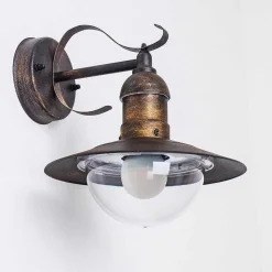 Applique Murale D\\'Exterieur Broni Rouille, 1 Lumiere