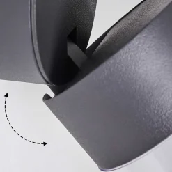 Applique Murale D'Exterieur Papagayos Led Anthracite, 1 Lumiere, Changeur De Couleurs