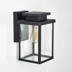 Applique Murale D'Exterieur Tieva Noir, 1 Lumiere