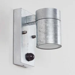 Applique Murale D'Exterieur Bessiebelle Zingue, 1 Lumiere, Detecteur De Mouvement