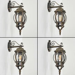 Applique Murale D'Exterieur Lentua Brun, Or, 1 Lumiere