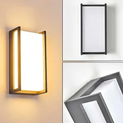 Applique Murale D'Exterieur Skove Led Anthracite, 1 Lumiere