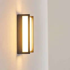 Applique Murale D'Exterieur Skove Led Anthracite, 1 Lumiere