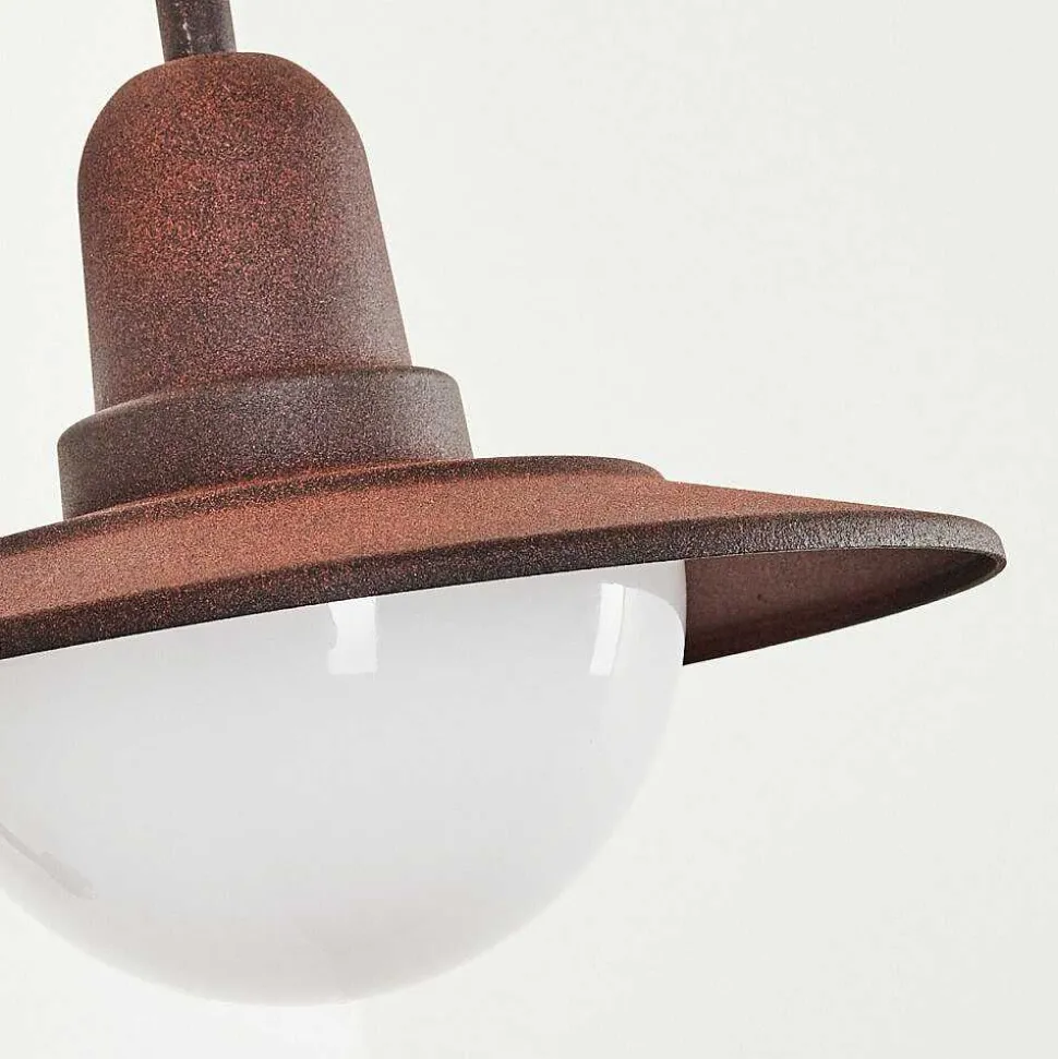 Applique Murale D'Exterieur Pohei Rouille, 1 Lumiere, Detecteur De Mouvement