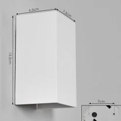 Applique Murale D'Exterieur Tamarin Led Blanc, 1 Lumiere