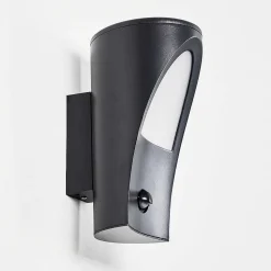 Applique Murale D'Exterieur Aria Anthracite, 1 Lumiere, Detecteur De Mouvement
