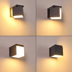 Applique Murale D'Exterieur Swanek Led Anthracite, 1 Lumiere