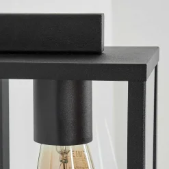 Applique Murale D'Exterieur Palanga Noir, 1 Lumiere