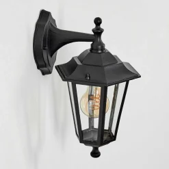 Applique Murale D'Exterieur Loria Noir, 1 Lumiere