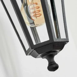 Applique Murale D'Exterieur Loria Noir, 1 Lumiere