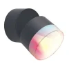 Applique Murale D'Exterieur Lutec Dropsi Led Anthracite, 1 Lumiere, Changeur De Couleurs