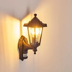 Applique Murale D'Exterieur Loria Noir, 1 Lumiere