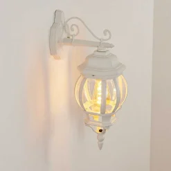 Applique Murale D'Exterieur Lentua Blanc, 1 Lumiere