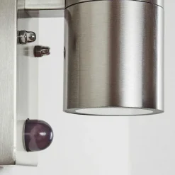 Applique Murale D'Exterieur Bessiebelle Acier Inoxydable, 2 Lumieres, Detecteur De Mouvement