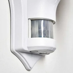 Applique Murale D'Exterieur Loria Blanc, 1 Lumiere, Detecteur De Mouvement