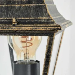 Applique Murale D'Exterieur Naofe Brun, Or, 1 Lumiere, Detecteur De Mouvement