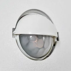 Applique Murale D'Exterieur Borlo Led Blanc, 2 Lumieres, Detecteur De Mouvement