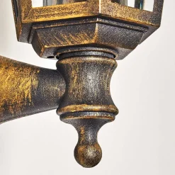 Applique Murale D'Exterieur Loria Brun Dore, 1 Lumiere