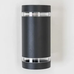 Applique Murale D'Exterieur Tagish Anthracite, 2 Lumieres