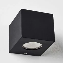 Applique Murale D'Exterieur Jonava Led Noir, 2 Lumieres